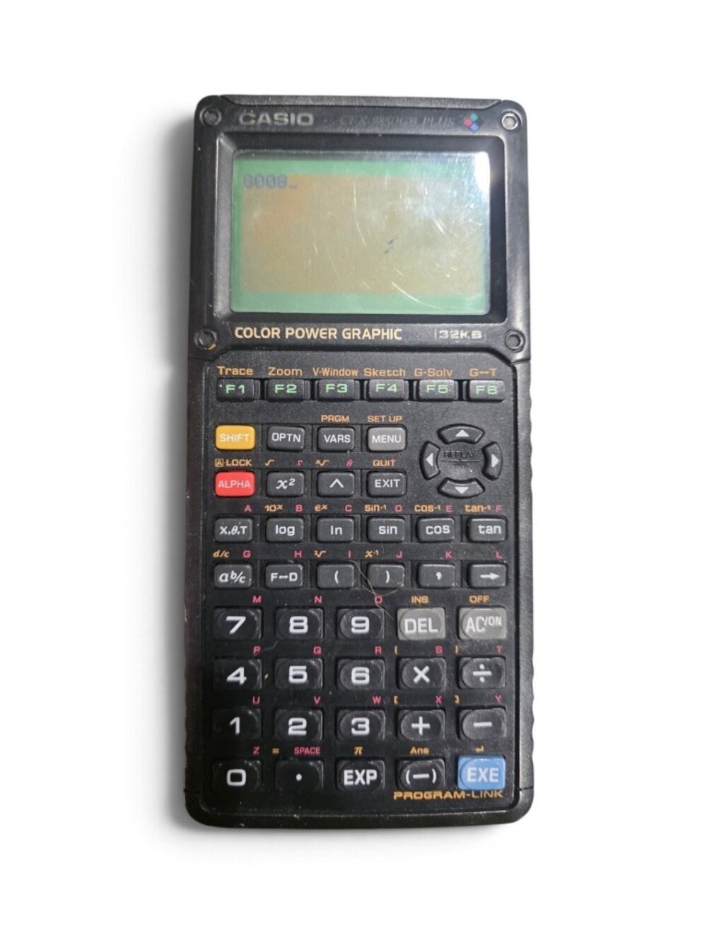 Casio CFX-9850GB Plus Color Graphing Calculator with Cover Powers On READ